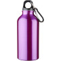Oregon 400 ml aluminium water bottle with carabiner - Purple