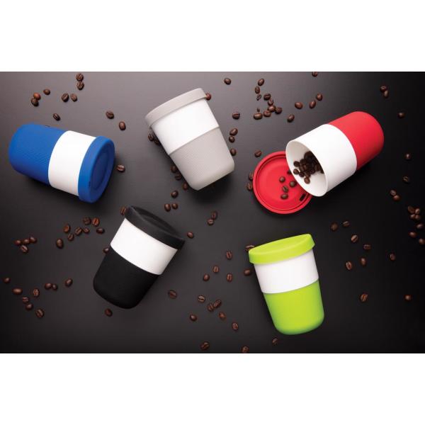 PLA cup coffee to go 380ml, grijs