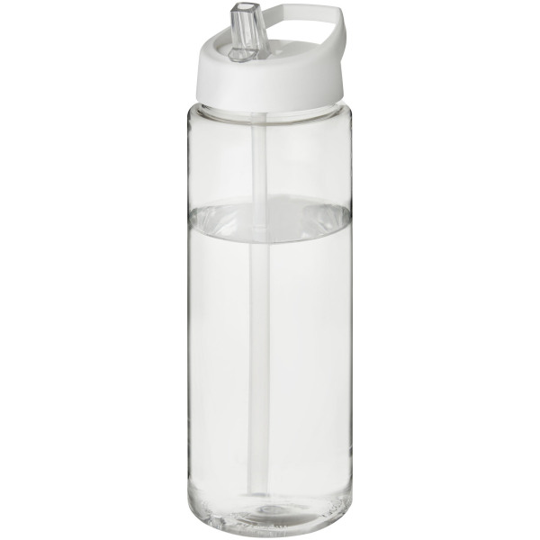 H2O Active® Vibe 850 ml spout lid sport bottle - Transparent/White