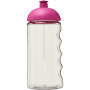 H2O Active® Bop 500 ml bidon met koepeldeksel - Transparant/Roze