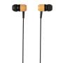 Bamboo wireless earbuds, brown, black