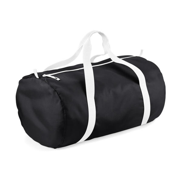Packaway Barrel Bag - Black/White
