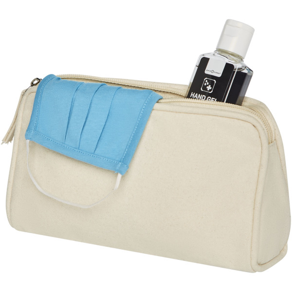 Kota 340 g/m² canvas toiletry pouch - Natural