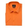 Men's Shirt Shortsleeve Poplin - orange - 3XL