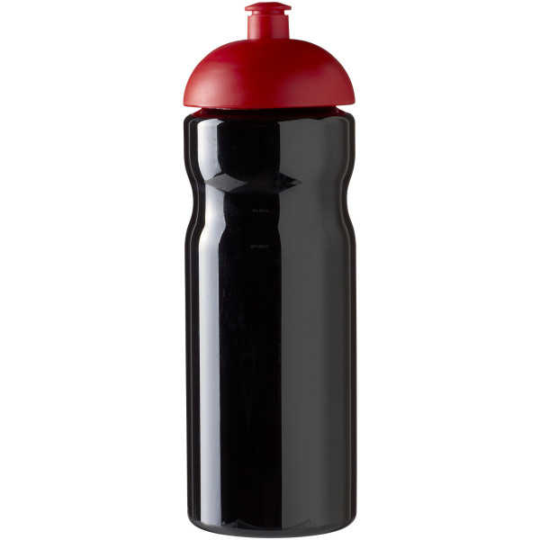 H2O Active® Base 650 ml dome lid sport bottle - Solid black/Red