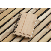 Notitieboekje steenafval met bamboe kaft