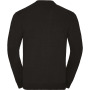 Men's V-Neck Knitted Cardigan Black 4XL