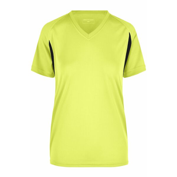Ladies' Running-T - fluo-yellow/black - XL