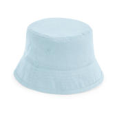 Junior Organic Cotton Bucket Hat - Powder Blue - S/M