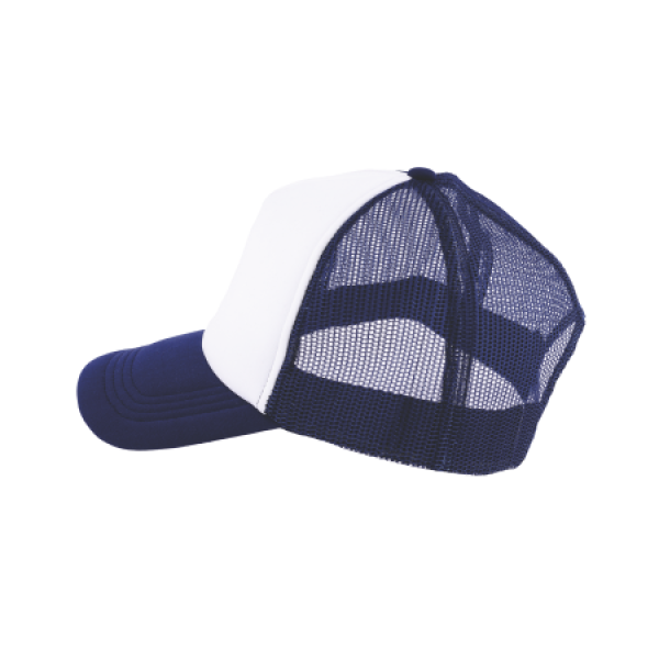 Truckerscap 5 panel cap met kunststof sluiting