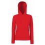 FOTL Lady-Fit Classic Hooded Sweat, Red, XS