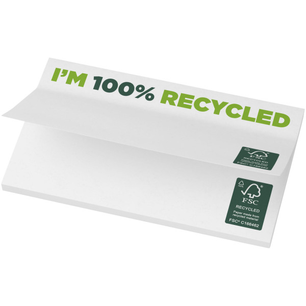 Sticky-Mate® gerecyclede sticky notes 127 x 75 mm - Wit - 25 pages