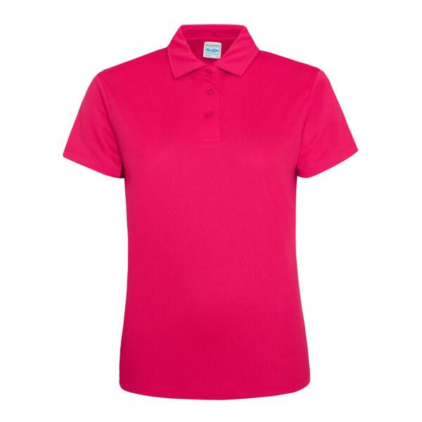 AWDis Ladies Cool Polo Shirt, Hot Pink, XS, Just Cool