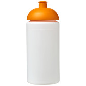 Baseline® Plus grip 500 ml bidon met koepeldeksel - Wit/Oranje