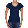Gildan T-shirt V-Neck SoftStyle SS for her Navy S