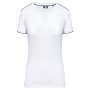 Dames-t-shirt Day To Day korte mouwen White / Navy XS
