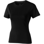 Nanaimo kortærmet t-shirt til kvinder - Ensfarvet sort - S