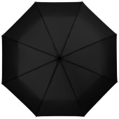 Wali 21" foldable auto open umbrella - Solid black