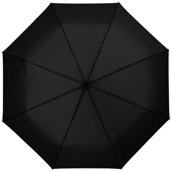 Wali 21'' opvouwbare automatische paraplu - Zwart