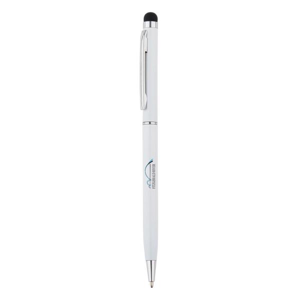 Aluminium touchscreen pen, wit