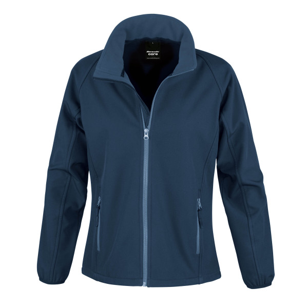 Core Ladies Printable Soft Shell Navy / Navy S