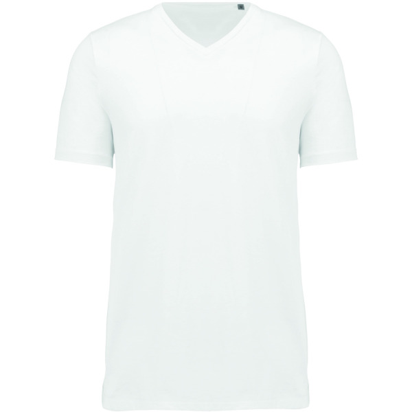 Heren-t-shirt Supima® V-hals korte mouwen White M
