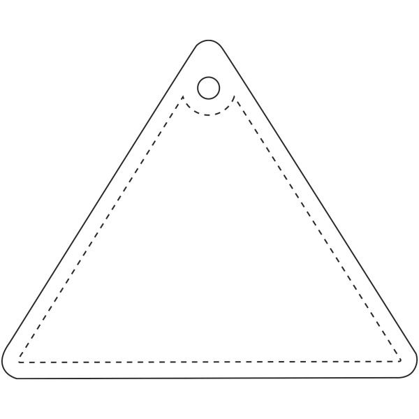 RFX™ H-12 driehoekige reflecterende pvc hanger - Neongeel