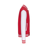 Kinder college jacket Red / White 10/12 jaar