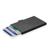 C-Secure aluminium RFID kaarthouder, zwart