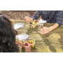 Tritan™ Renew herbruikbare lunchbox 1,5L gemaakt in EU, grijs, transparant