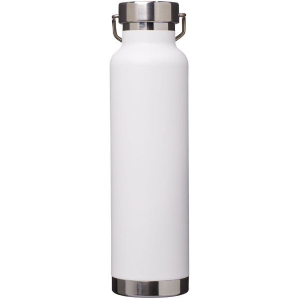 Thor 650 ml copper vacuum insulated sport bottle - White