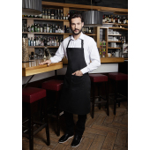 BLS 5 Bib Apron Basic with Buckle and Pocket - black - Stck