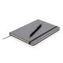 A5 hardcover notitieboek met touchscreen pen, zwart