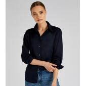 Ladies Long Sleeve Tailored Workwear Oxford Shirt, Light Blue, 10, Kustom Kit