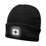 LED Head Light Beanie, Black, ONE, Portwest