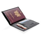 RFID anti-skimming paspoort houder, zwart