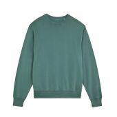 Matcher Vintage - Het unisex terry garment dye sweatshirt met ronde hals en medium pasvorm - XXS