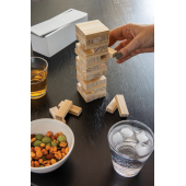 Deluxe houtblok stapelspel, wit