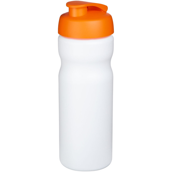 Baseline® Plus 650 ml flip lid sport bottle - White/Orange
