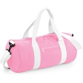 Original Barrel Bag Classic Pink / White One Size