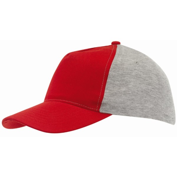 5-panel baseball cap UP TO DATE grey, red