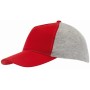 5-panel baseball cap UP TO DATE grey, red