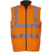 Bodywarmer réversible haute visibilité Bodywarmer réversible haute visibilité