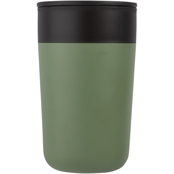 Nordia 400 ml double-wall recycled mug - Heather green