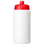 Baseline® Plus 500 ml flaska med sportlock - Vit/Röd