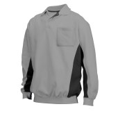 Polosweater Bicolor Borstzak 302001 Grey-Black 3XL