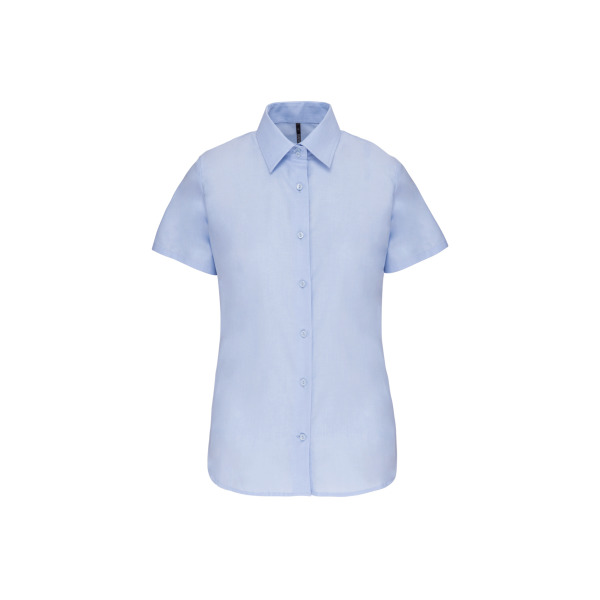 Dames oxford blouse korte mouwen Oxford Blue M