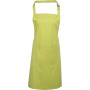 Colours Bib Apron With Pocket Lime One Size