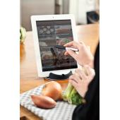 Chef tablet standaard met touchpen, zwart