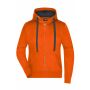 Ladies' Hooded Jacket - dark-orange/carbon - S